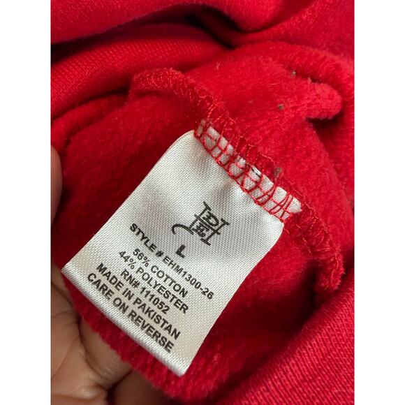 Ed Hardy New York Hoodie Mens Red Eagle Snake Skull Pullover Red Sz L - Picture 8 of 11